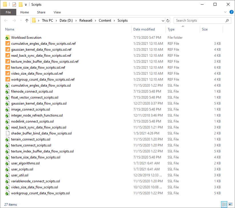 This is a picture of the user scripts folder.