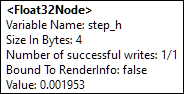 This is a picture of the Float32Node tooltip.
